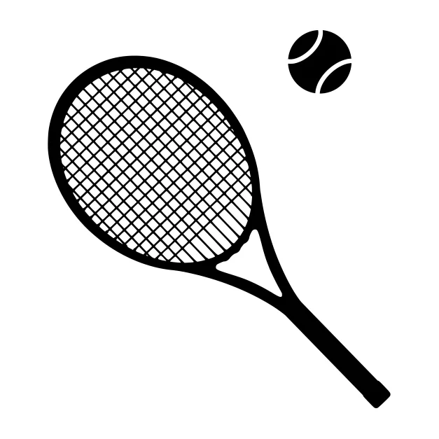 racchetta da tennis stilizzata